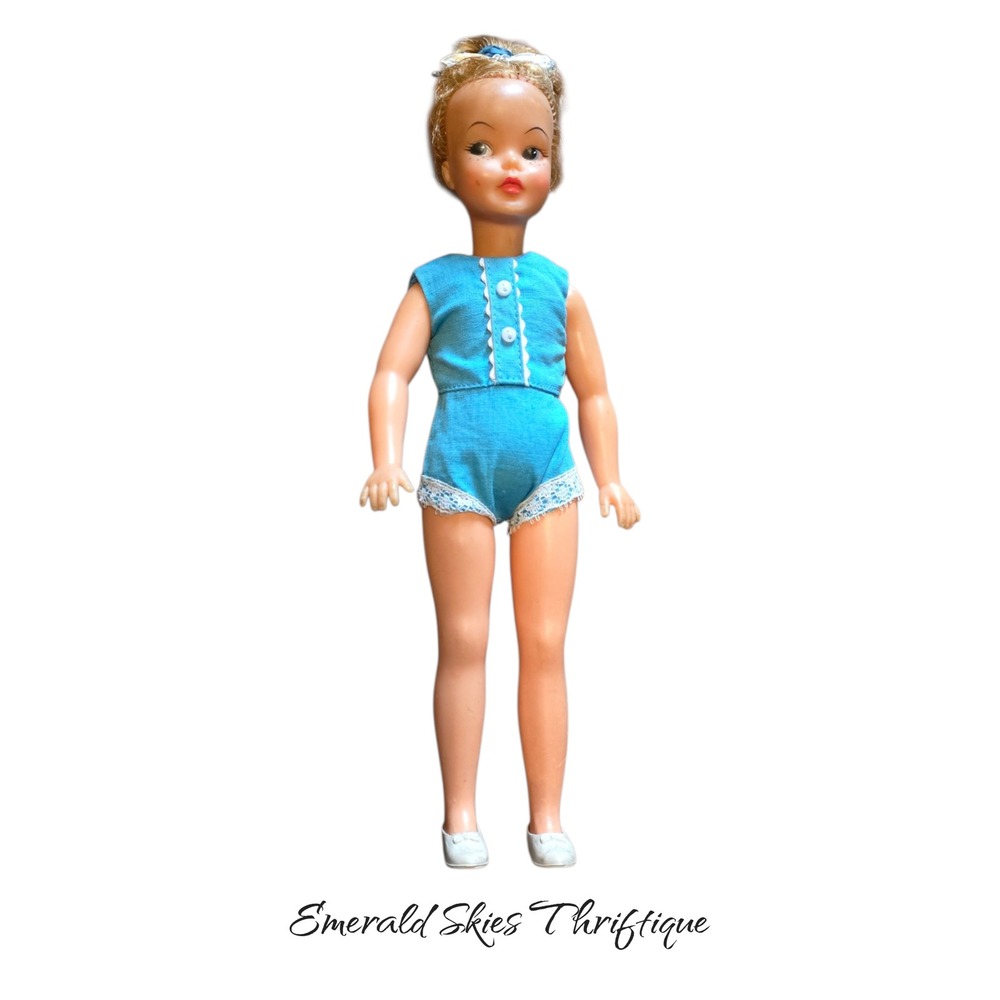 Vintage Ideal Pepper Doll 1960s Sandy Blonde Hair Freckles Original Outift 9"
